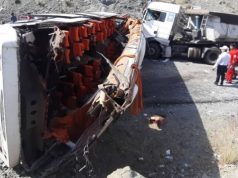 برخورد اتوبوس با تریلر