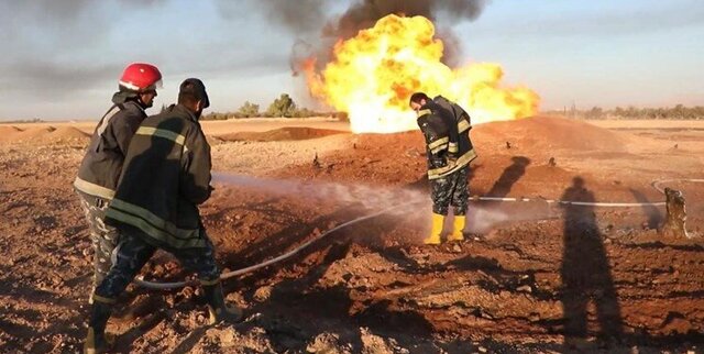 آتش‌سوزی در میدان نفتی شادگان