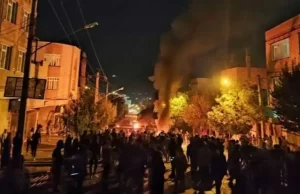 آتش‌زدن دفتر نمایندگی خامنه‌ای در رودسر!