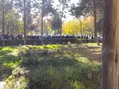 دانشجویان روز دوشنبه با شعار «حسین رونقی» تجمع کردند