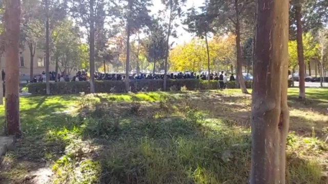 دانشجویان روز دوشنبه با شعار «حسین رونقی» تجمع کردند دانشجویان روز دوشنبه با شعار «حسین رونقی» تجمع کردند