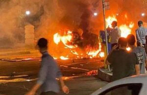 آتش زدن پایگاه بسیج در گلپایگان آتش زدن پایگاه بسیج در گلپایگان
