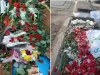 شب یلدا بر مزار جانباختگان اعتراضات