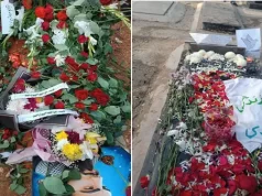 شب یلدا بر مزار جانباختگان اعتراضات