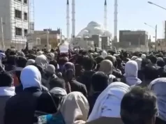 راهپیمایی‌ سکوت در زاهدان پس از نماز روز جمعه