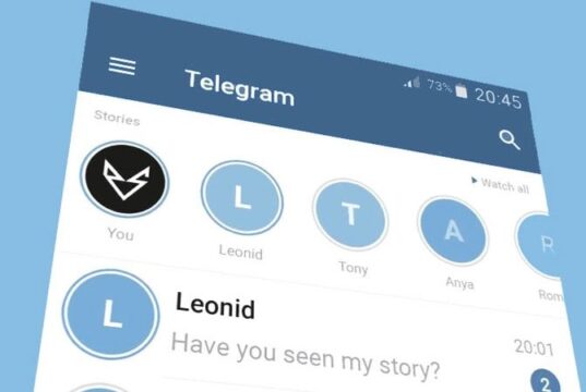 استوری به تلگرام اضافه می‌شود؟