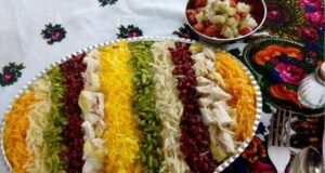 طرز تهیه پلو هفت رنگ: طعم و رنگ درخشانی از سنت‌های غذایی ایران