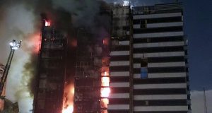 آتش‌سوزی گسترده در بیمارستان گاندی تهران